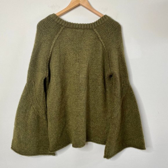Free People Chunky Knit Bell Sleeve Sweater - Picture 8 of 8